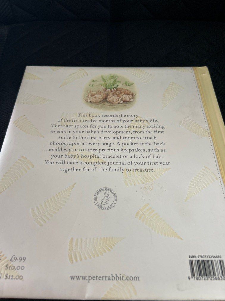 Peter rabbit baby book my best sale first year