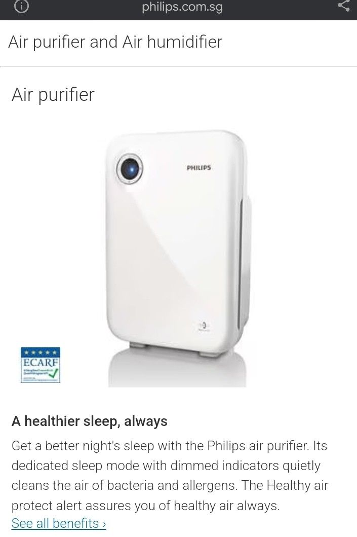 Philips Air Purifier AC4012
