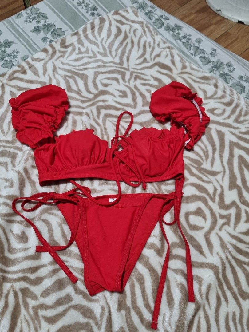 Preloved Bikinis / Brand new (Category: Bikinis & Swimsuits) located in Manila. Submitted by engrap (Listing ID 1280816036, Image 1). Description: Used once / Others are brand new Size S-M 150 each pair.