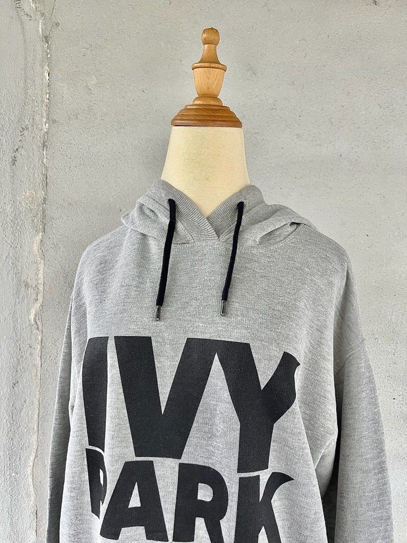 Ivy park grey shop hoodie topshop