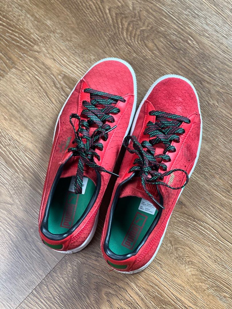 Puma clyde red snake new arrivals