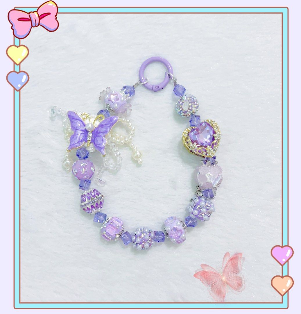 Purple butterfly clearance charm