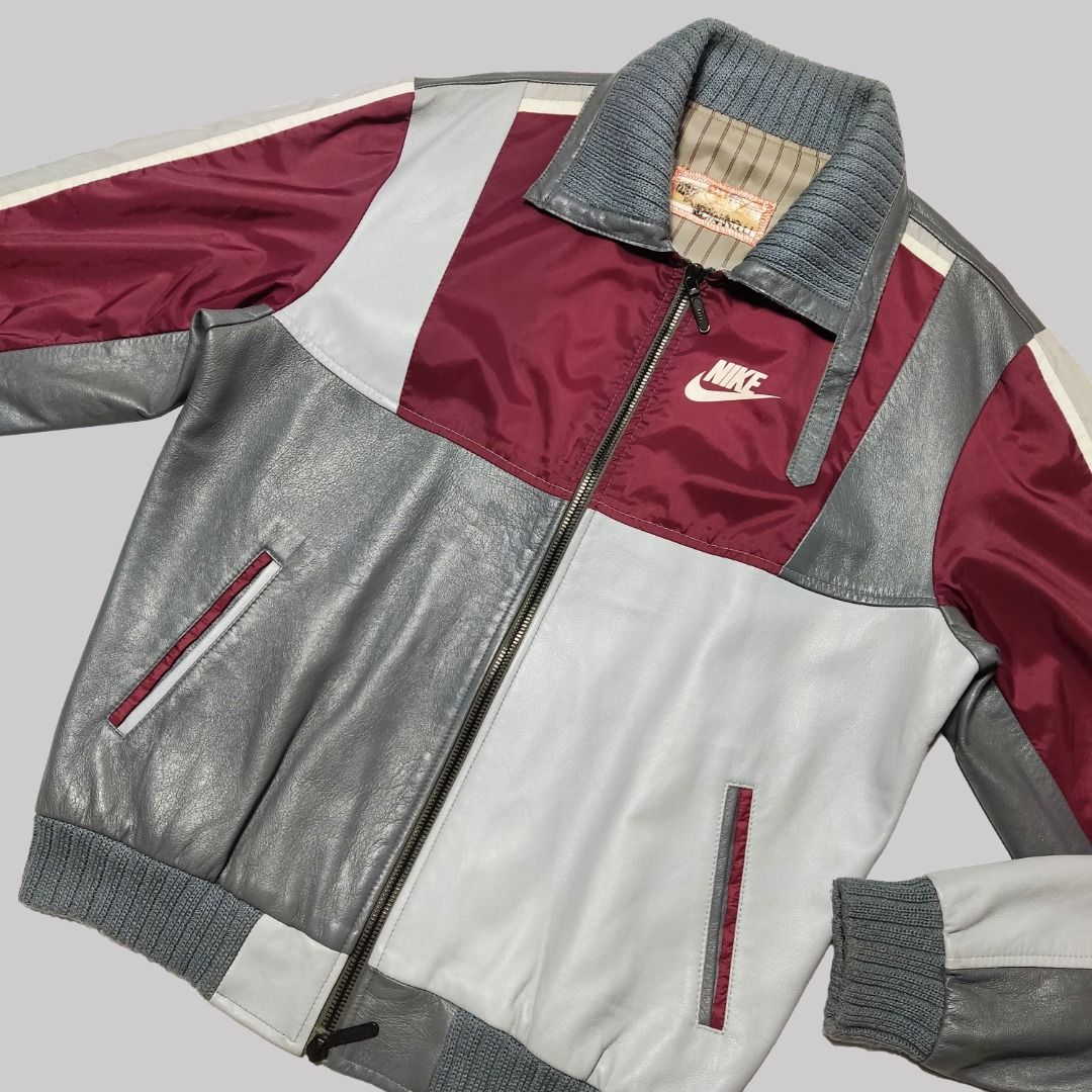 RARE 1 OF 1 NIKE by DRx ROMANELLI Vintage 2004 Bespoke Leather Jacket