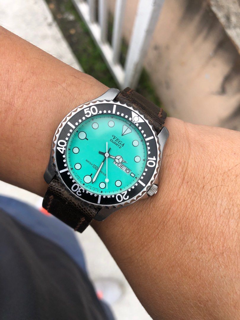 Rare Skin diver Vega watch Men s Fashion Watches Accessories