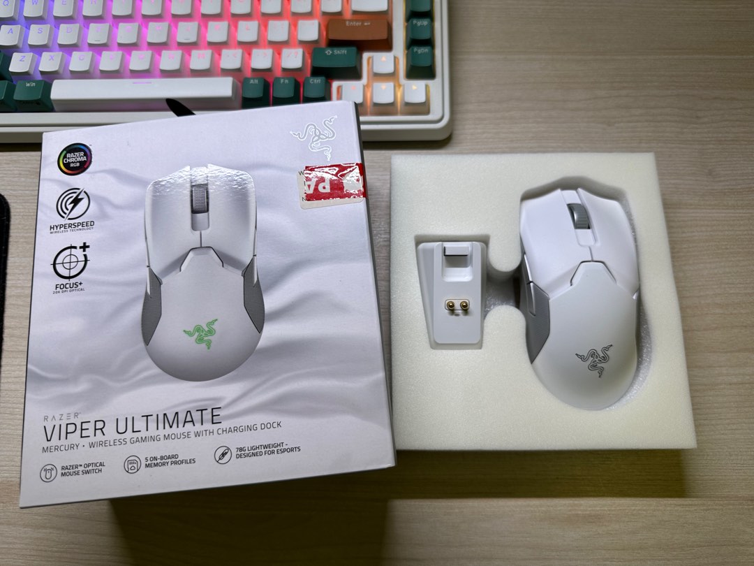 Razer Viper Ultimate White Computers Tech Parts Accessories