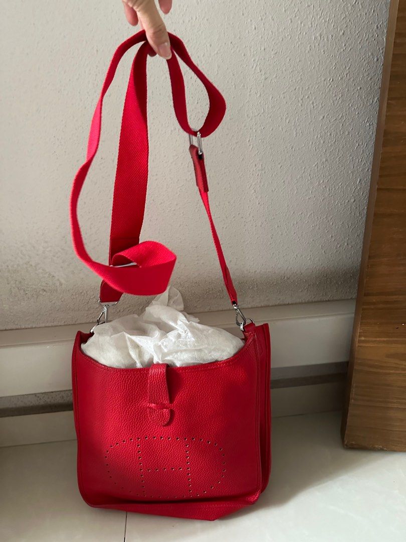 Red sling bag