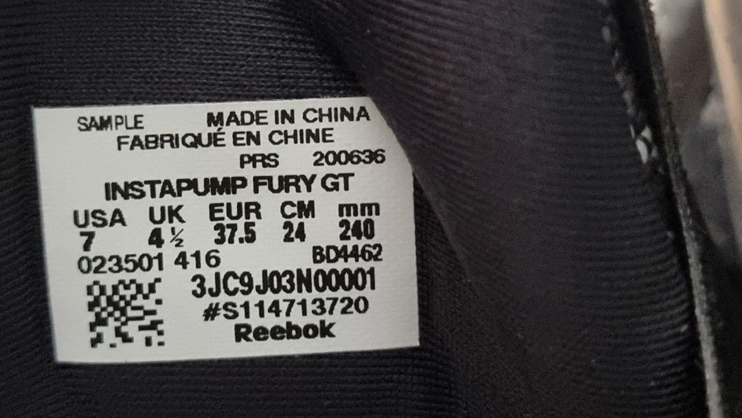 Reebok instapump cheap fury gt