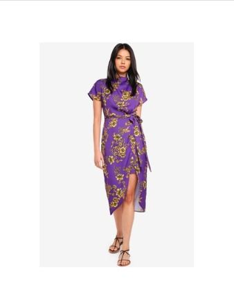River island purple floral dress on sale