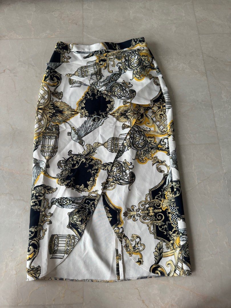 River island wrap midi skirt outlet