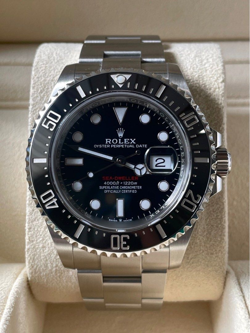 Rolex Seadweller (Category: Luxury Watches) located in Manila. Submitted by watchguyph (Listing ID 1280787930, Image 1). Description: Rolex Seadweller “Red line” 43mm Ref 126600 2018 Complete set Condition 9.8/10 Open for authentication 💯 .