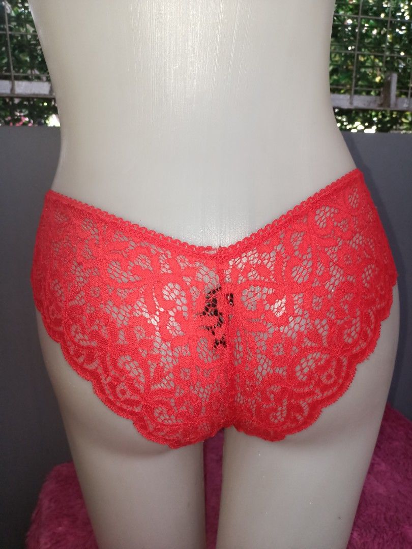 Victoria's Secret PINK Lace Strappy Thong Panty- Size Small