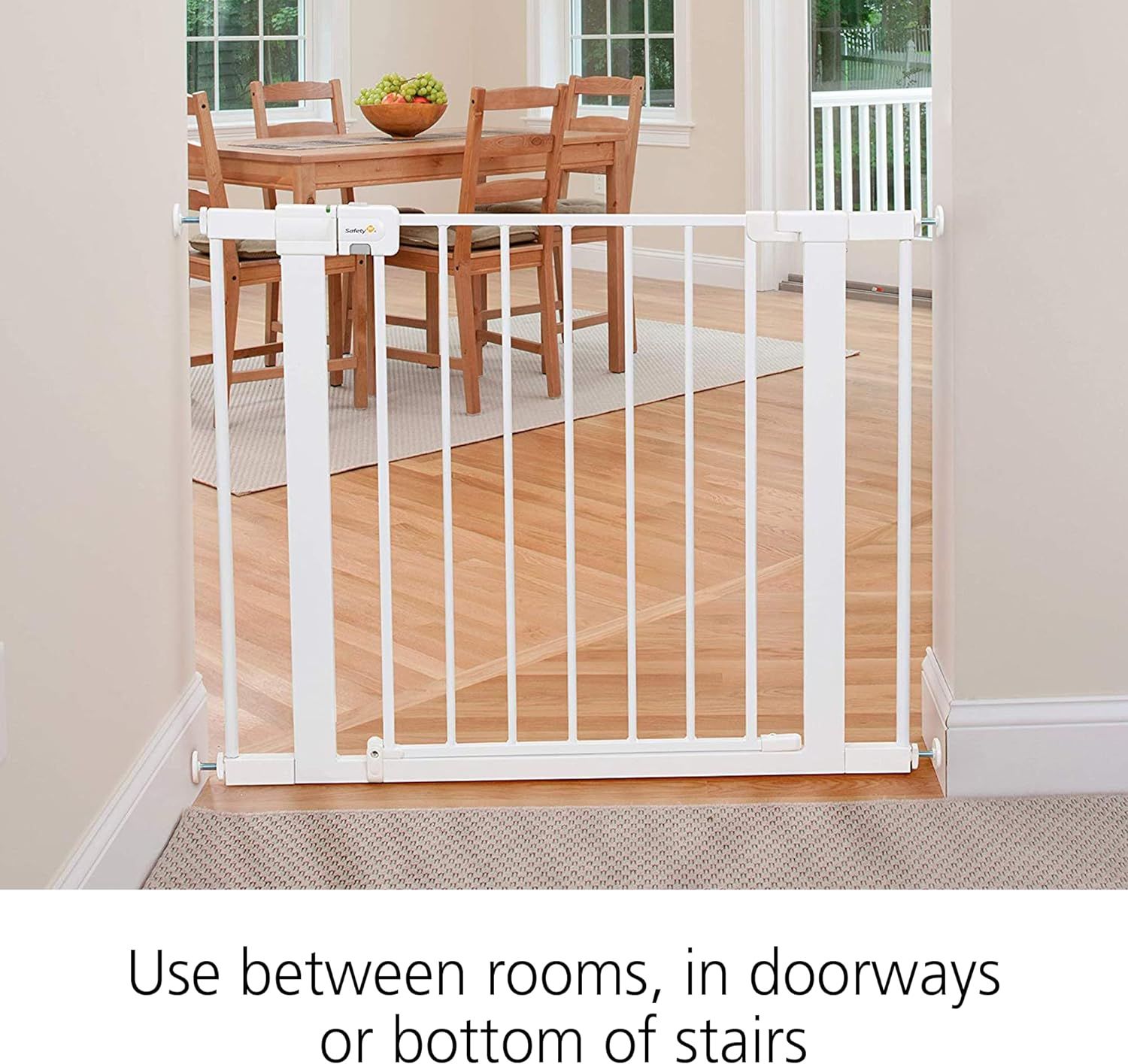 Safety 1st Easy Install Metal Baby Gate with Pressure Mount