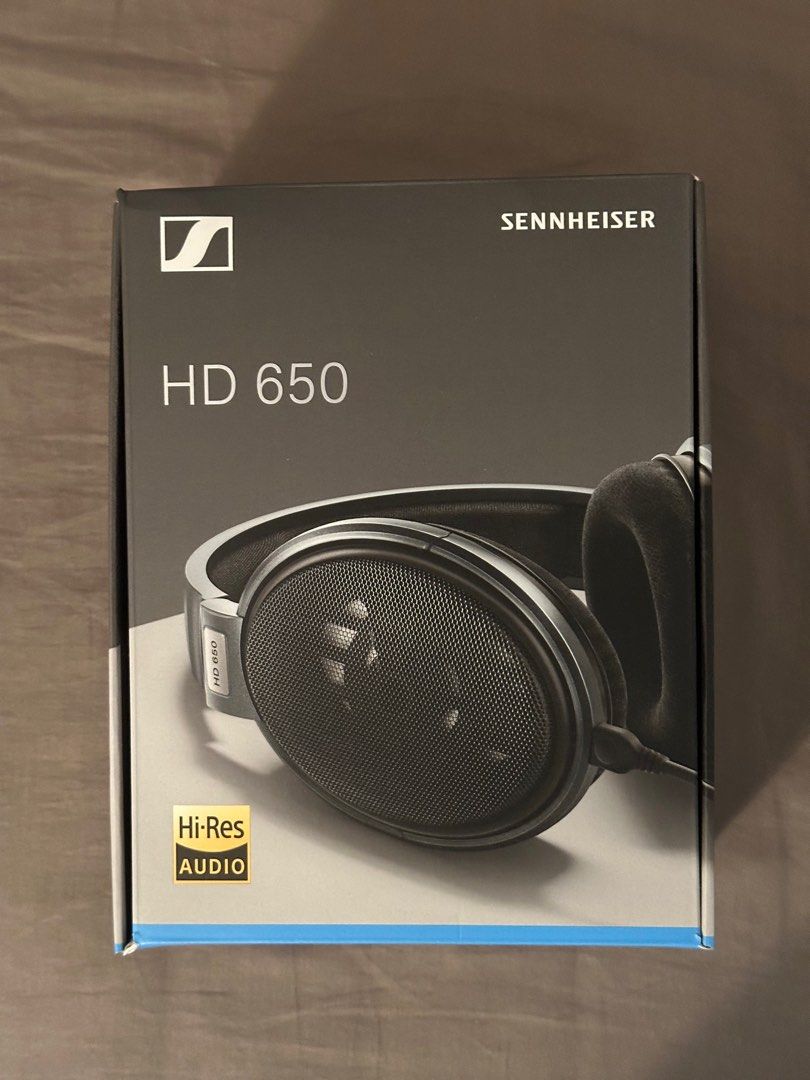 Sennheiser HD650 Barely Used (Full Set with Receipt), Audio, Headphones