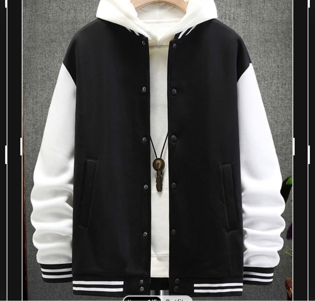 Shein XXL varsity jacket, Men's Fashion, Coats, Jackets and Outerwear