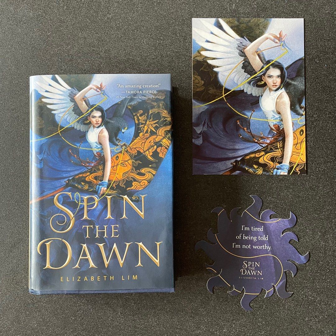 Signed Owlcrate Spin the Dawn by Elizabeth Lim Hardcover