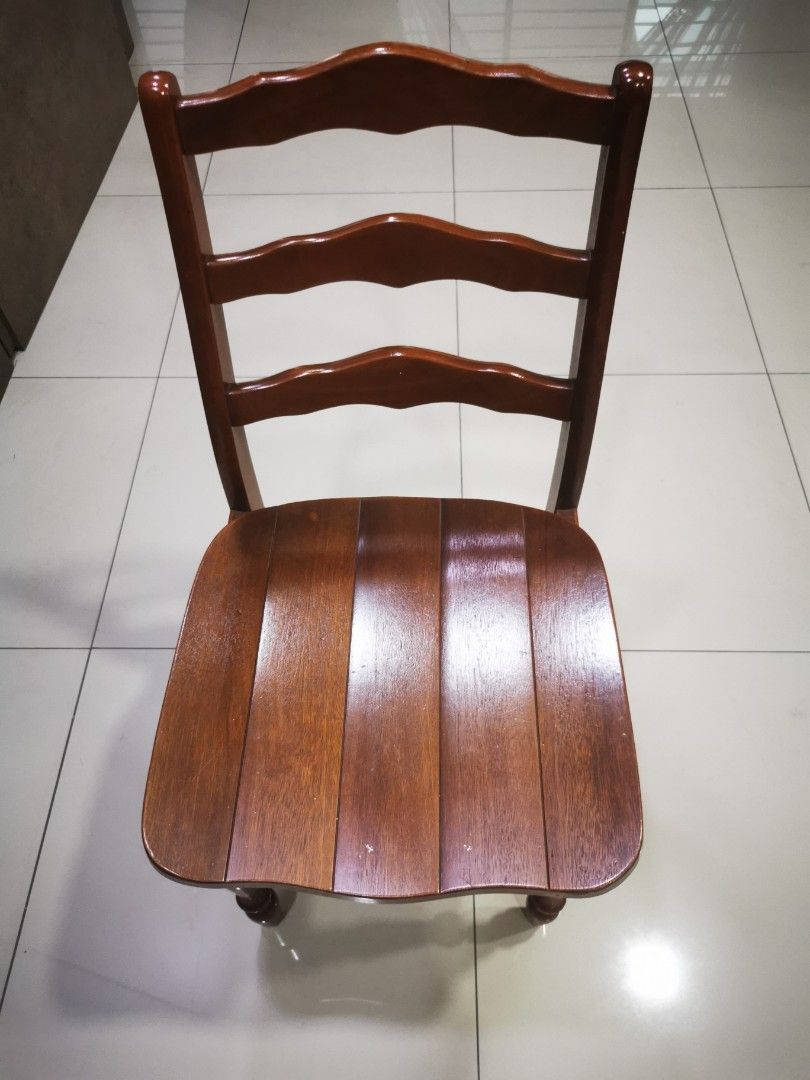 6 Solid Wooden Chair For Dining Table Furniture Home Living