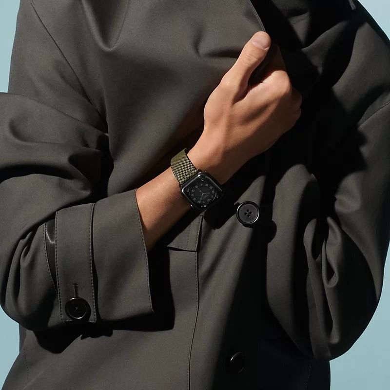 Hermes black apple watch discount