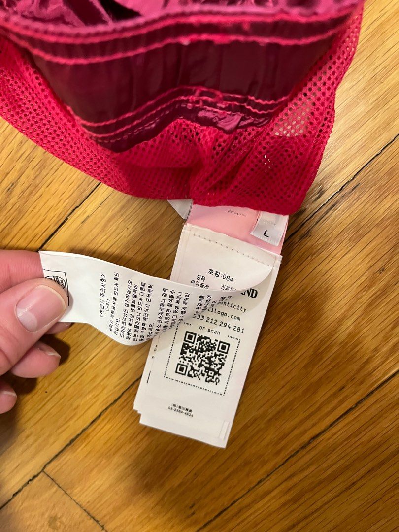 Red stone island swim shorts on sale