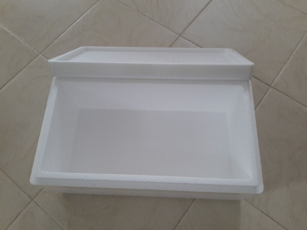 Styrofoam Box with Cover - Long Rectangle (F), Furniture & Home Living ...