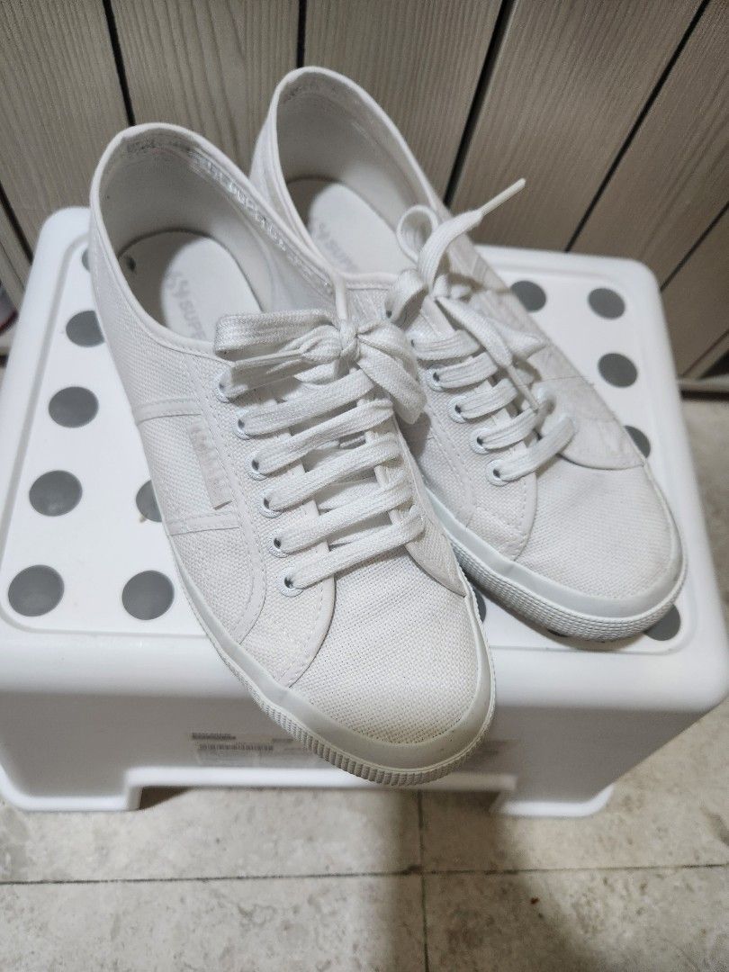 Superga 2750 Total White Women s Fashion Footwear Sneakers on