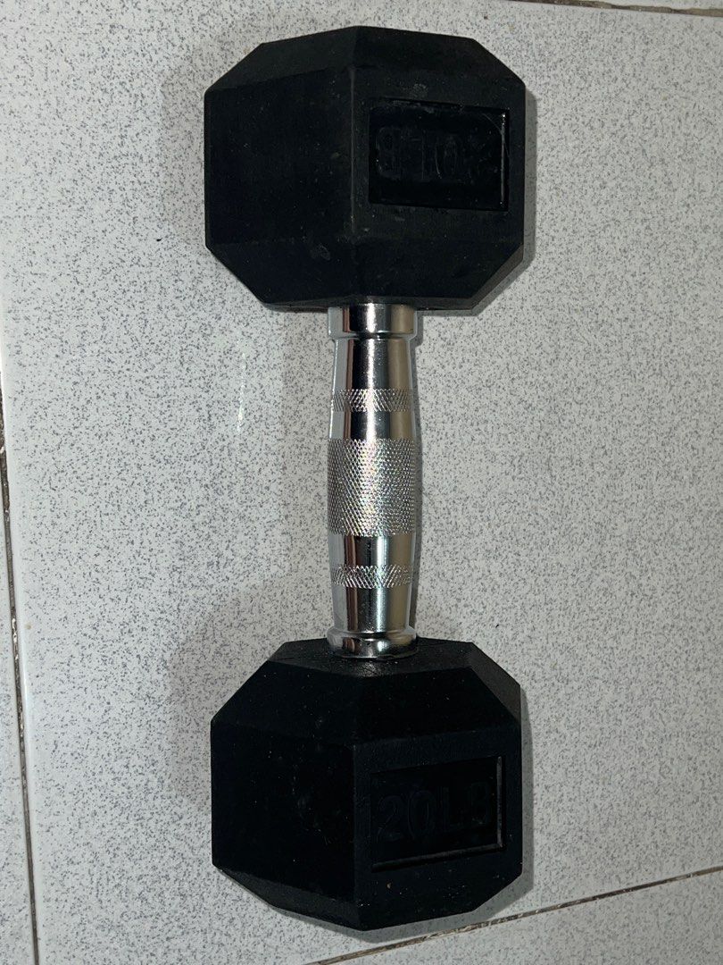 SUPERSPORTS ORIGINAL FROM TOBYS 20LB RUBBER DUMBBELL Sports