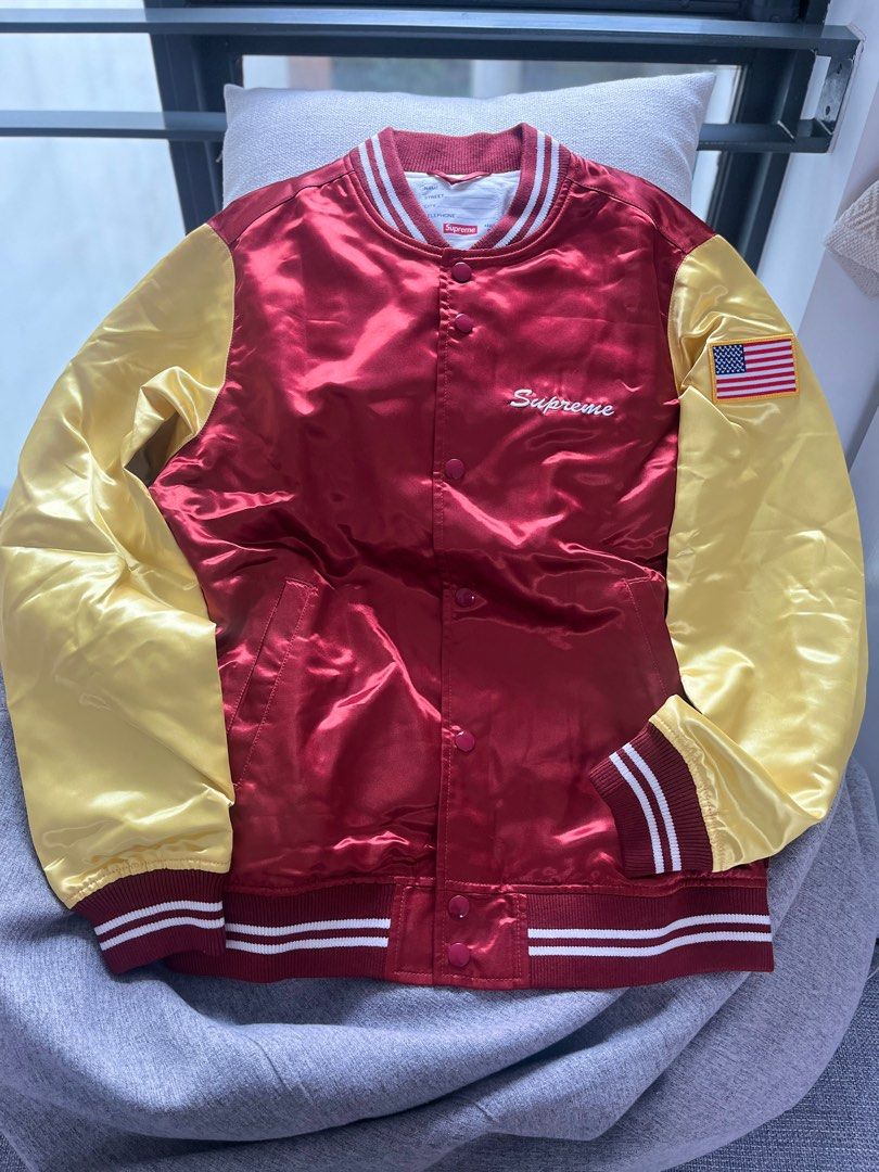 Supreme satin club jacket new arrivals