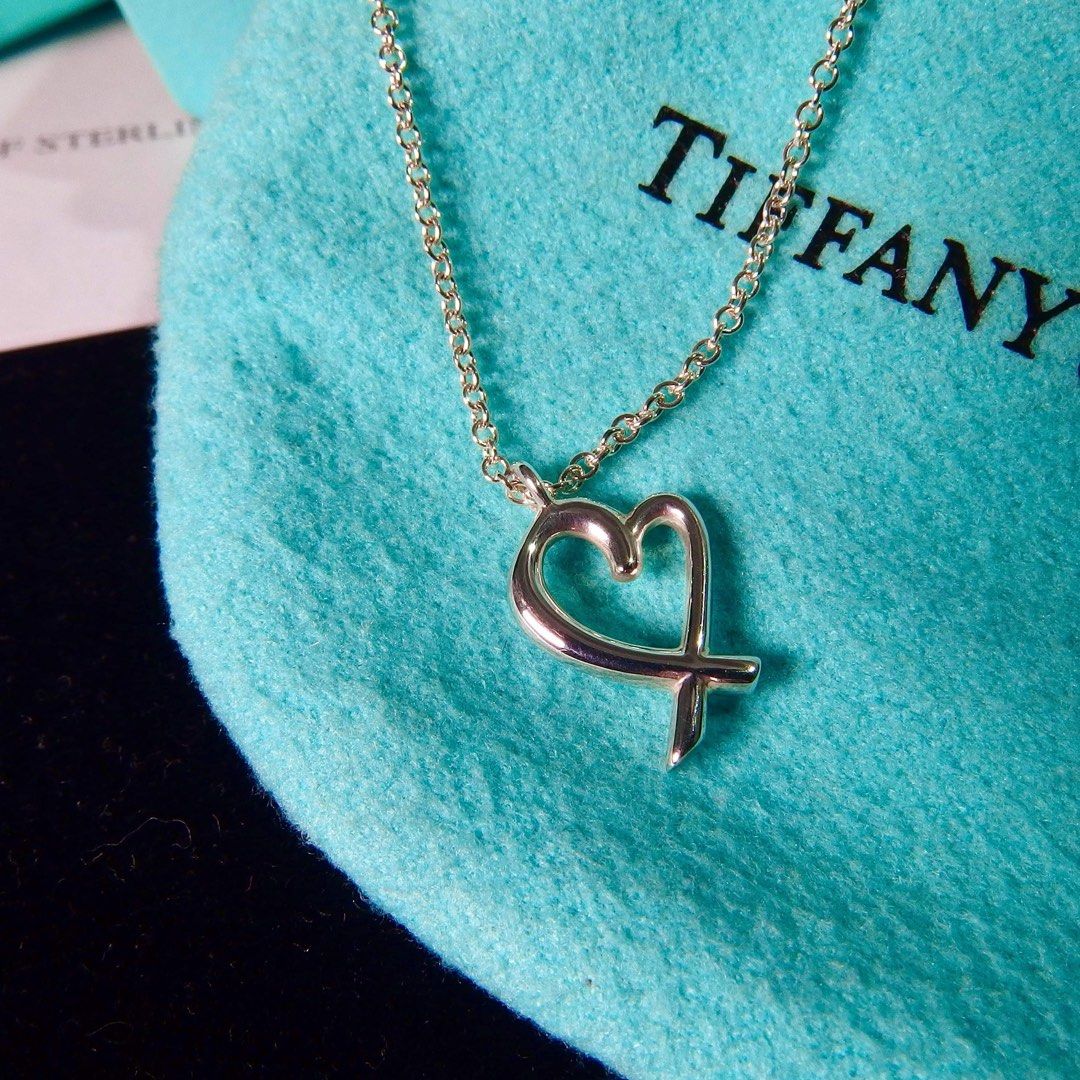 Tiffany Co Paloma Picasso Loving Heart Charm Necklace Women s Fashion Jewelry Organisers Necklaces on Carousell
