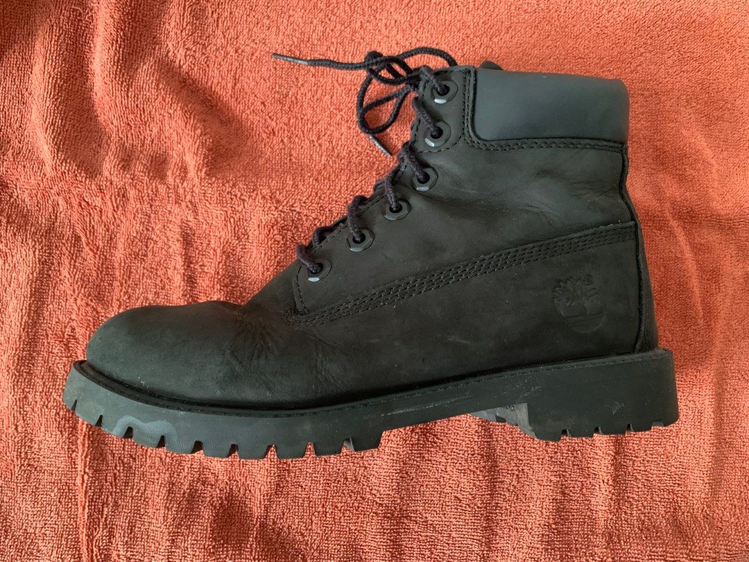 All black leather clearance timberlands