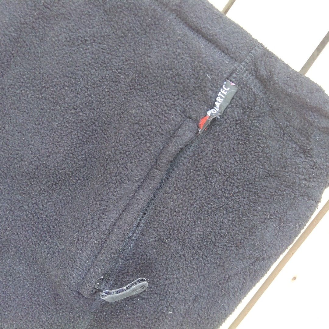 Timberland Fleece Vest, Men's Size Medium polyester black type Vintage Second Hand