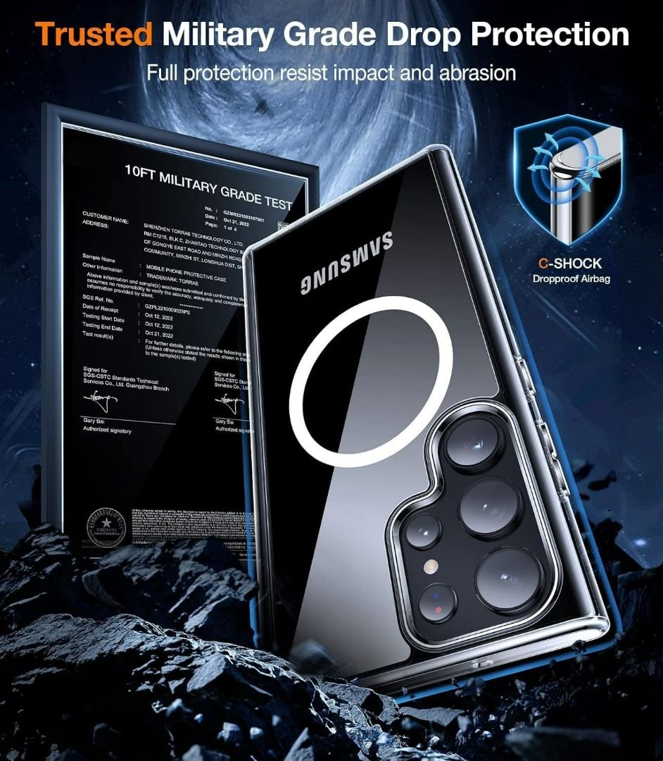TORRAS Diamond-Mag Magnetic & Diamond Samsung Galaxy S23 Ultra/S24