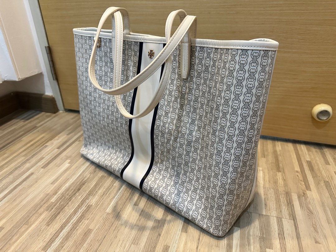 Tory burch gemini online link tote burgundy