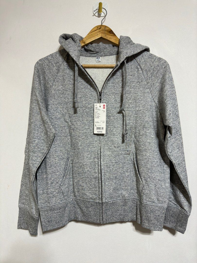 UNIQLO FULL-ZIP HOODIE IN GRAY, Women's Fashion, Coats, Jackets and ...