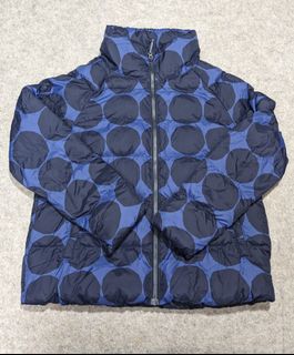 UNIQLO x marimekko Fleece Full Zip Jacket Light Gray Dark Gray