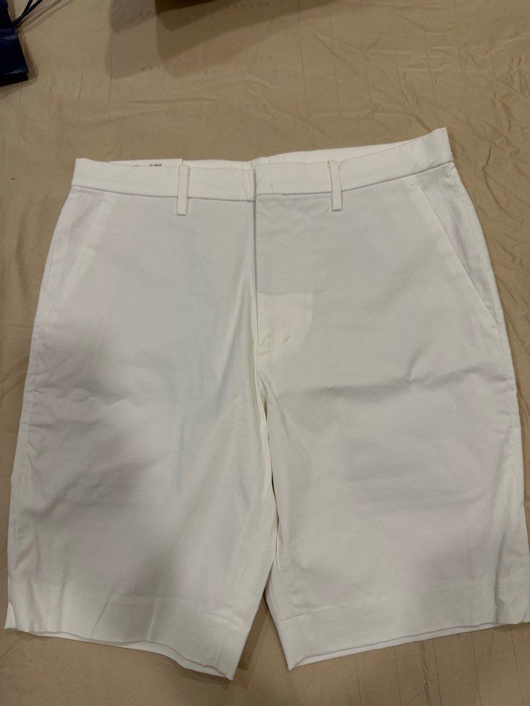White slim outlet fit shorts