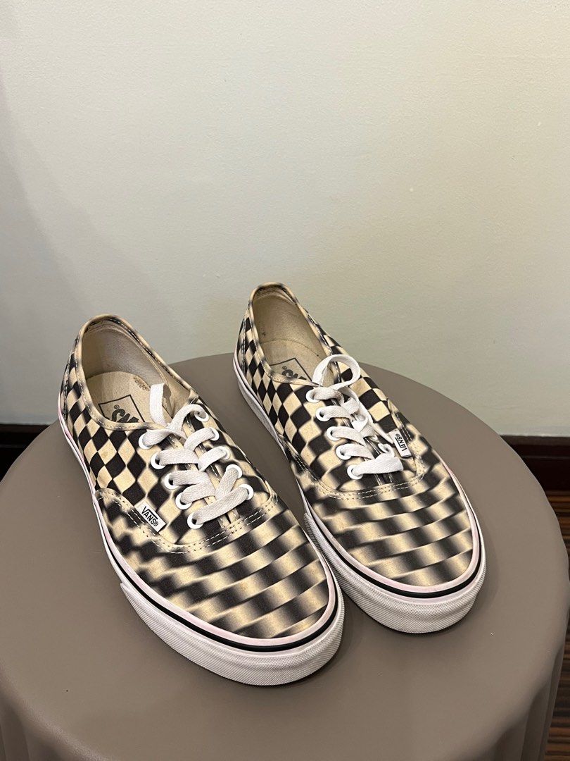 Blurry sales checkerboard vans