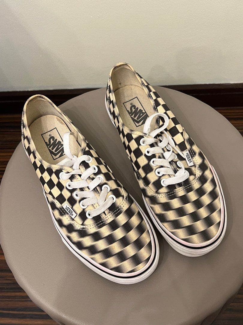 Blurry sales checkerboard vans
