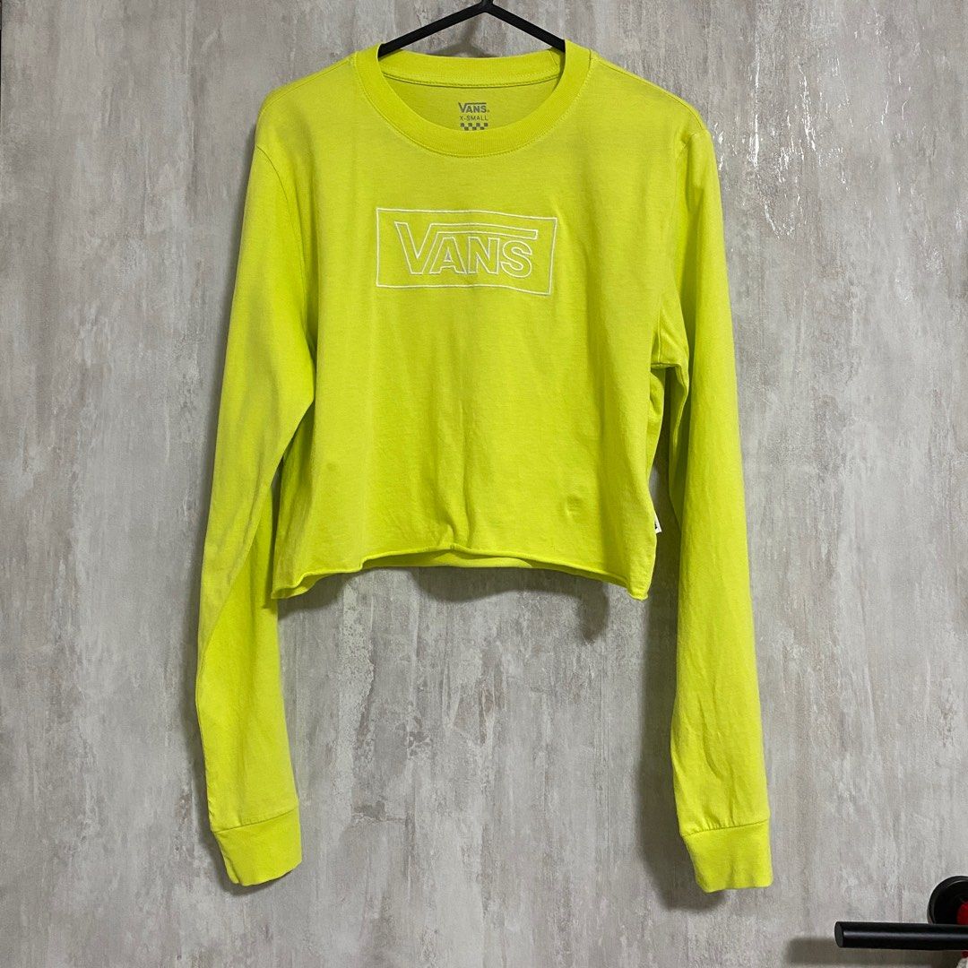 Yellow vans best sale crop top