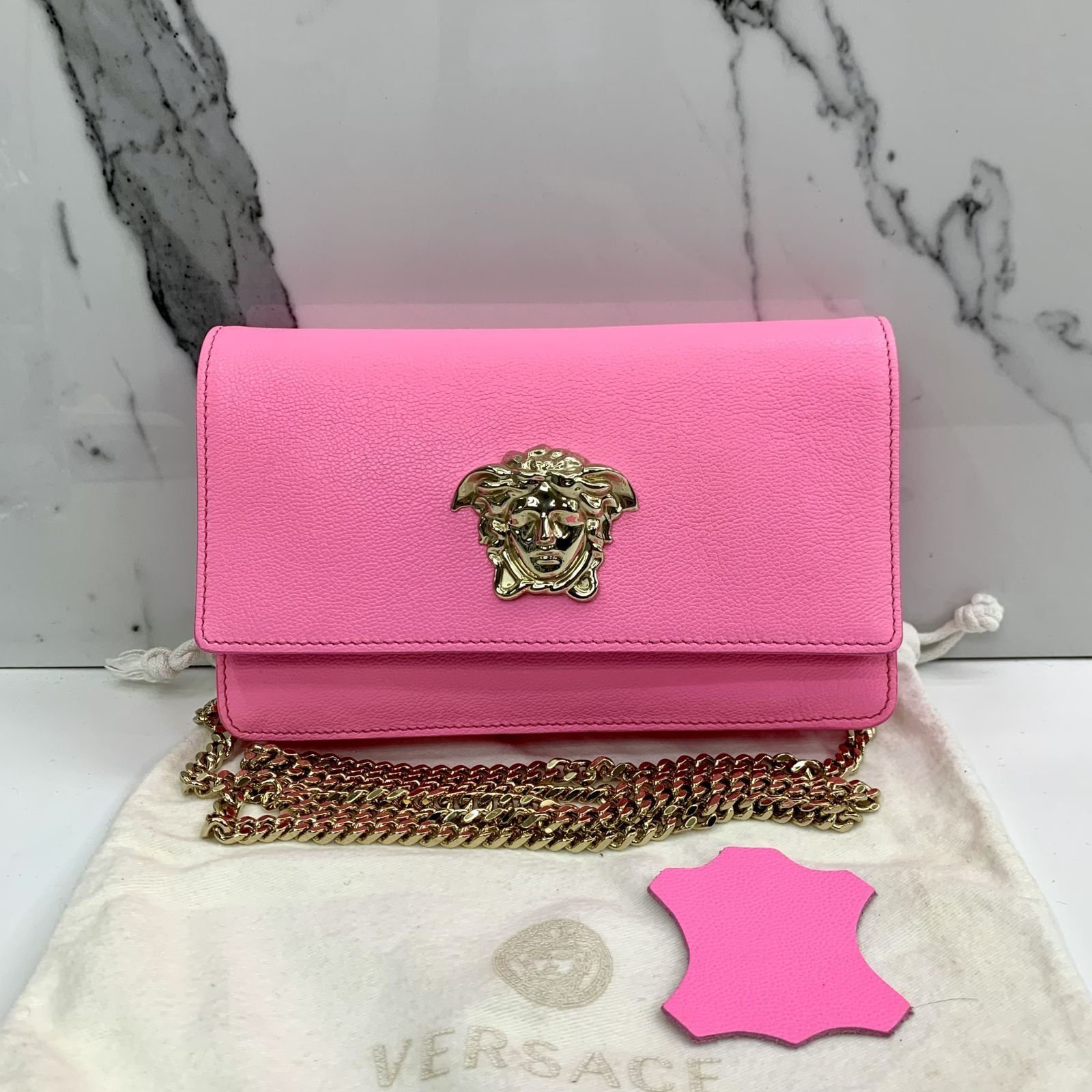 Versace chain purse on sale