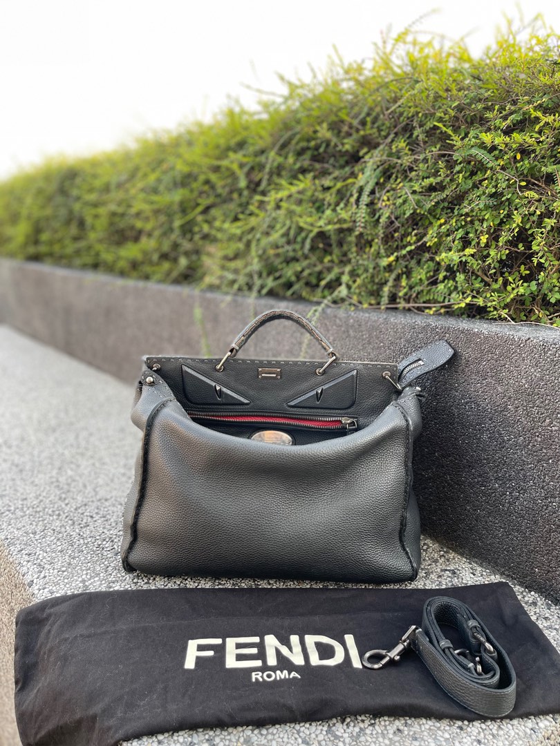Very Cheap Deal FENDI FENDI Navy Selleria Leather