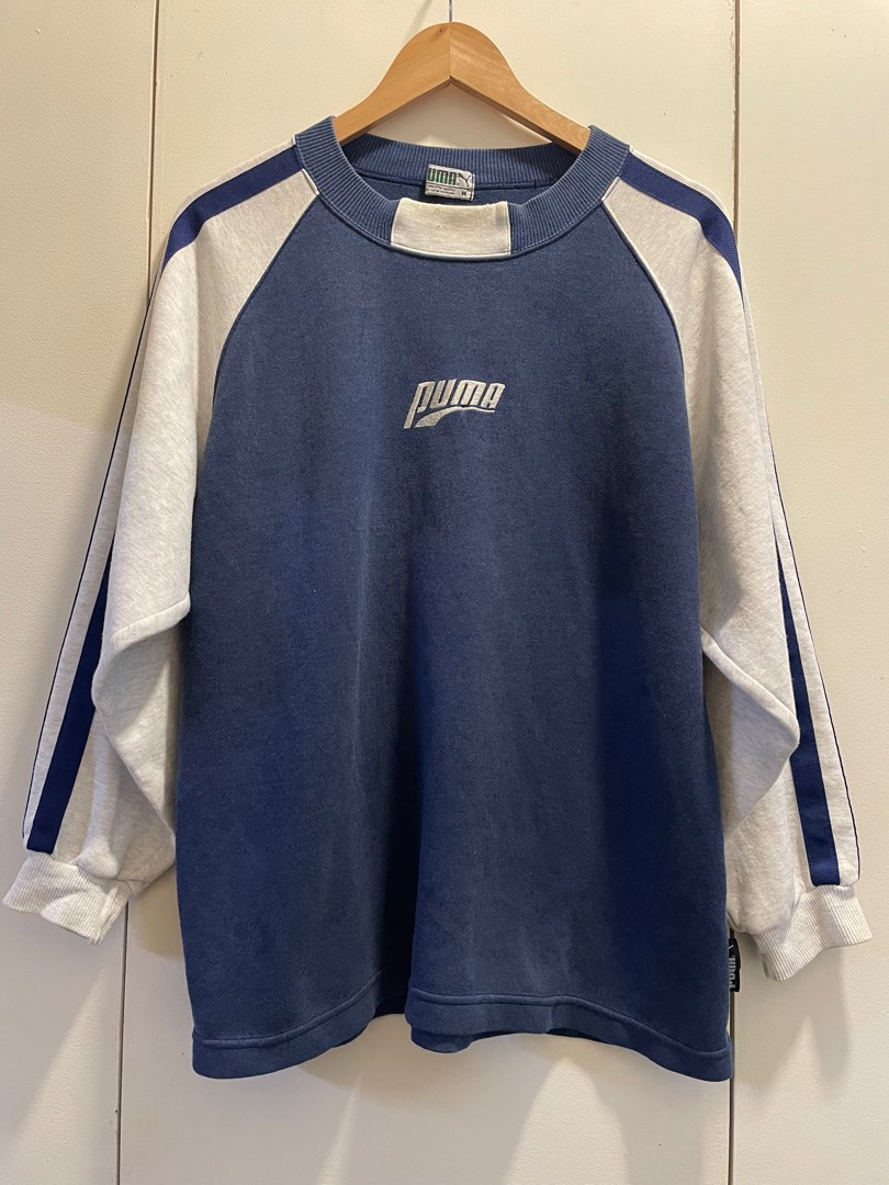 Vintage 80s Puma Sweatshirt Men s Fashion Tops Sets Hoodies