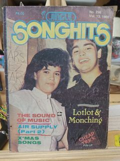 Vintage Jingle Songhits Song Hits Mag Music Magazine -Lotlot Monching / Air Supply OMD / Cheap Trick