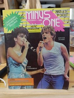 Vintage Minus One Songhits Song Hits Mag Music Magazine - Pops Fernandez, Bryan Adams, Depeche Mode, Cyndi Lauper, etc!