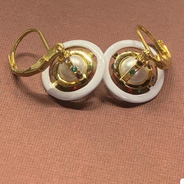 Gold vivienne westwood earrings shop