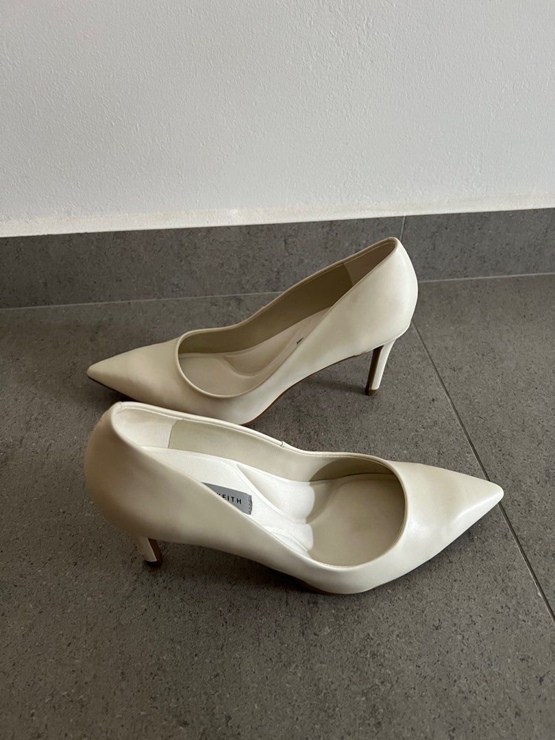 White suede heels online