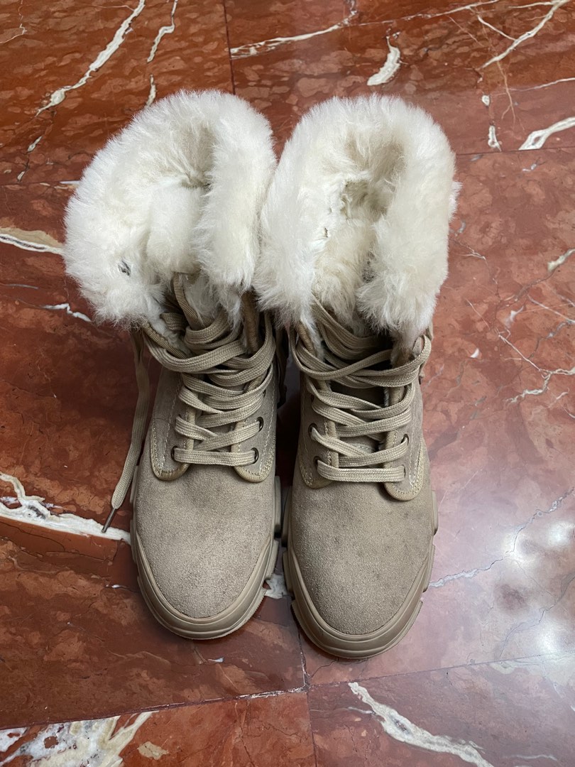 Furry winter boots sale