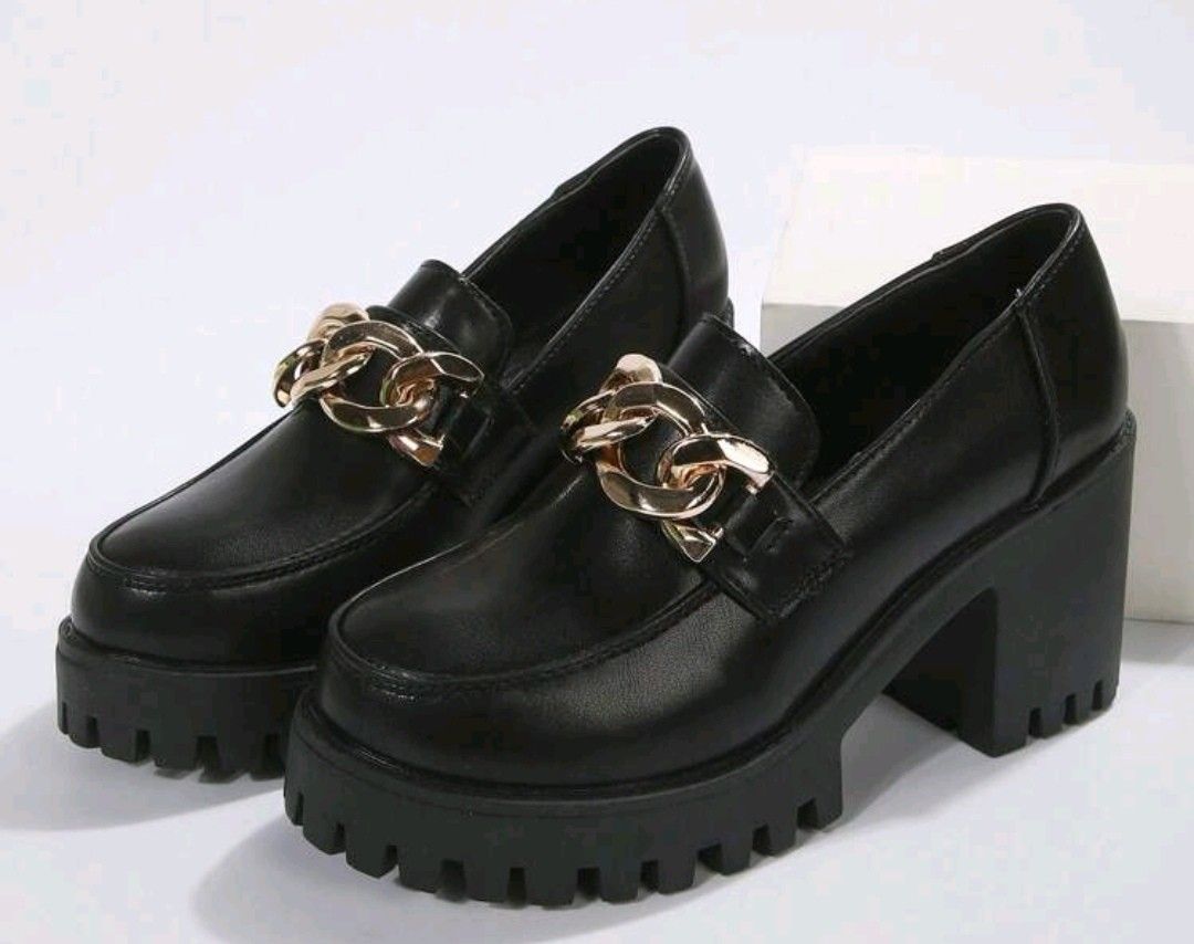 Chain cheap loafers womens