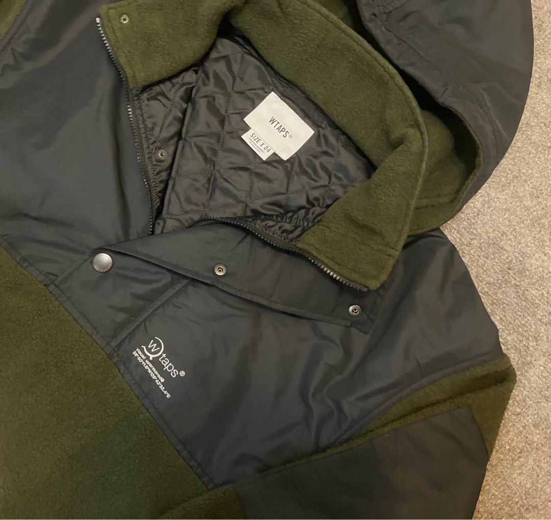 WTAPS EAVES / JACKET / POPP . BOA FLEECE PULLOVER HOOD COAT JACKET 