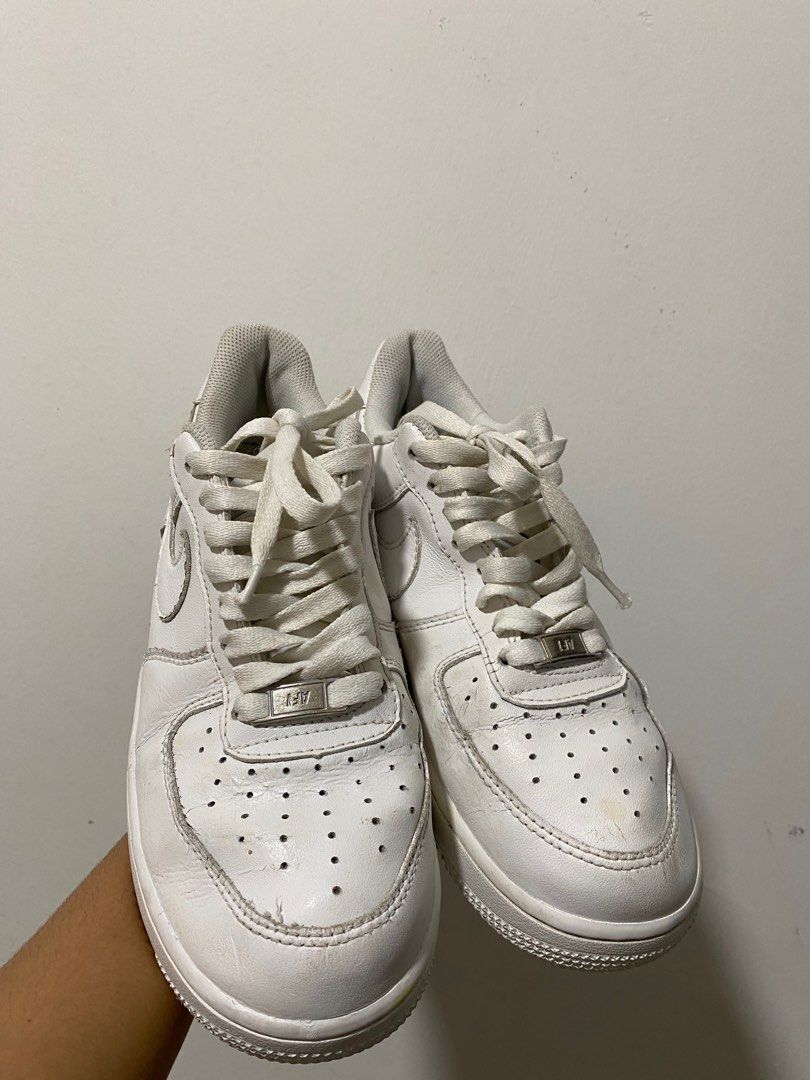 Nike air force 1 white dirty hot sale