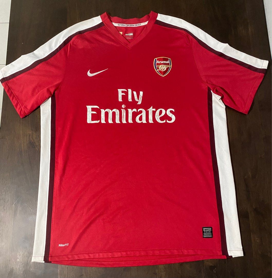 XL Arsenal 2008 2010 Home Jersey Men s Fashion Activewear on