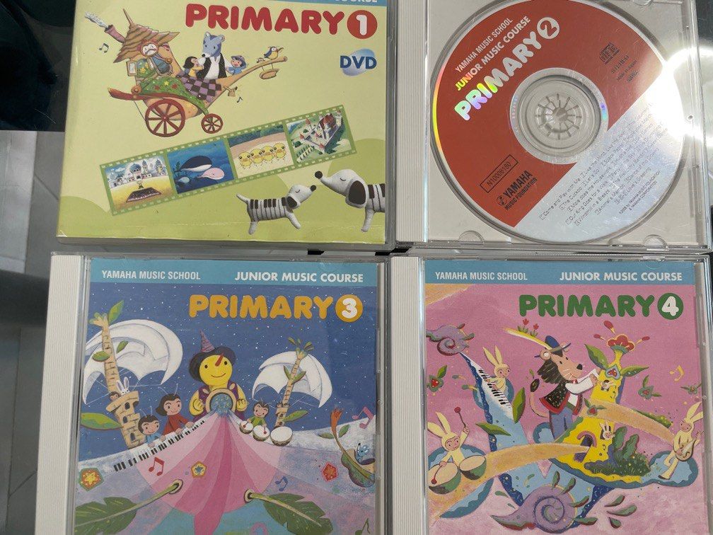 Yamaha Junior Music Course Primary 1-4 CD DVD, Hobbies & Toys, Music ...